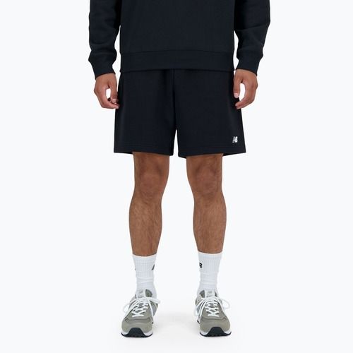 Pantaloncini New Balance French Terry neri da uomo