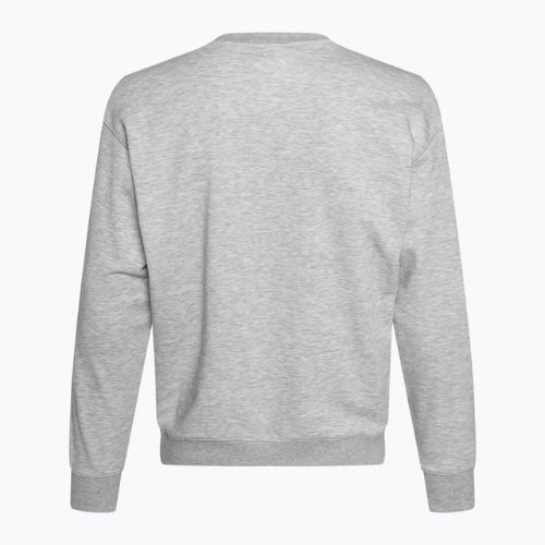 Felpa New Balance Stacked Logo French Terry Crew uomo grigio atletico