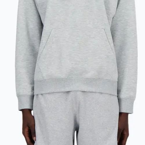 Felpa con cappuccio New Balance Stacked Logo French Terry grigio atletico da uomo