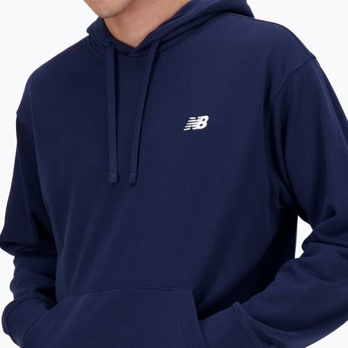 Felpa con cappuccio New Balance Small Logo French Terry Uomo nb navy