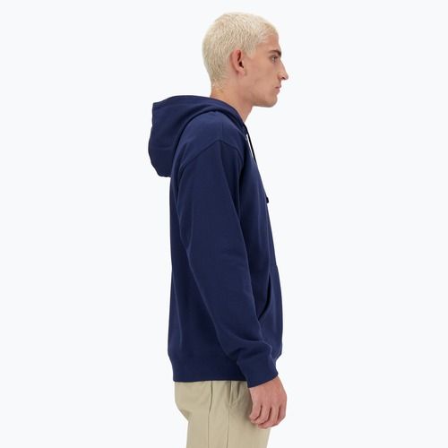 Felpa con cappuccio New Balance Small Logo French Terry Uomo nb navy