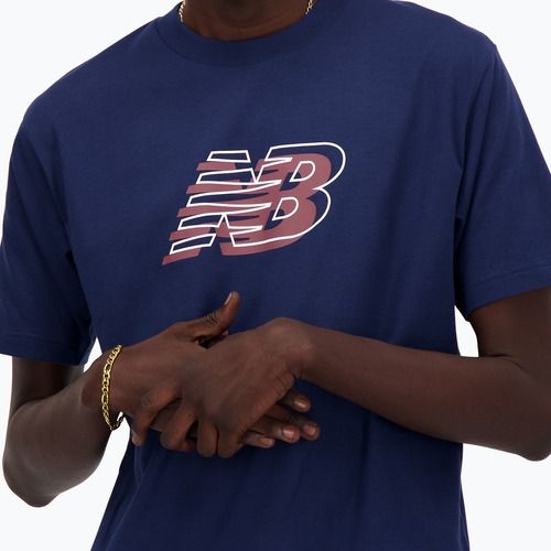 Maglietta New Balance Graphic nb navy da uomo