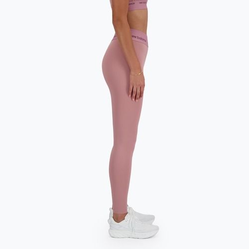 Leggings da donna New Balance Sleek High Rise 25 inch rosewood