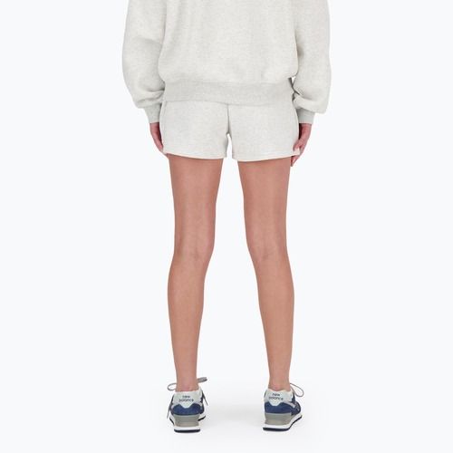 Pantaloncini New Balance French Terry ash heather da donna