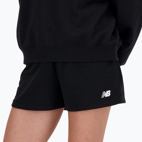 Pantaloncini New Balance French Terry neri da donna