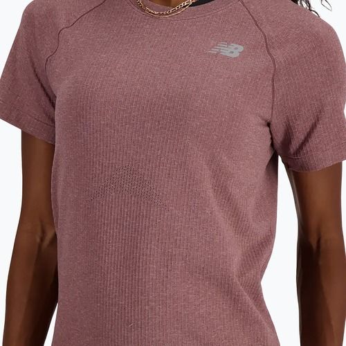 Maglietta New Balance donna Seamless liquirizia heather