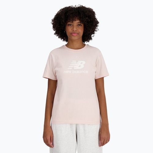 Maglietta New Balance Jersey Stacked Logo quartzpi da donna