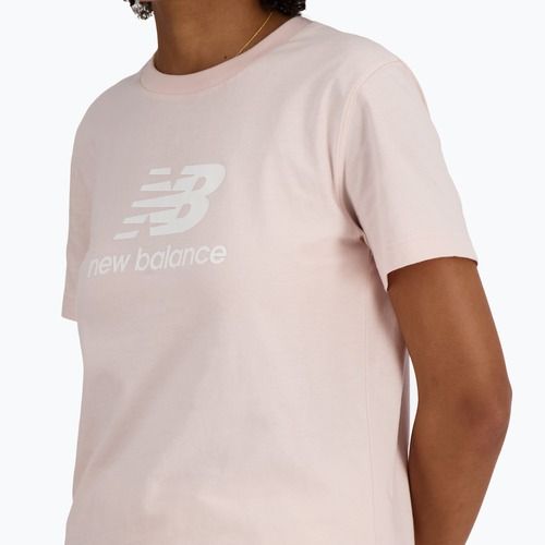 Maglietta New Balance Jersey Stacked Logo quartzpi da donna
