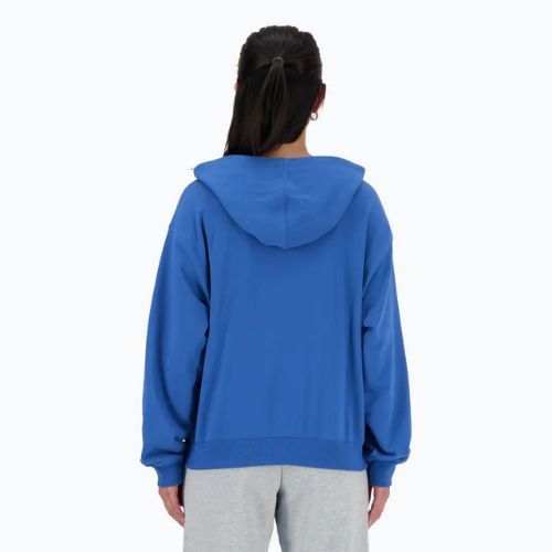 Felpa con cappuccio New Balance French Terry Stacked Logo Donna blueagat
