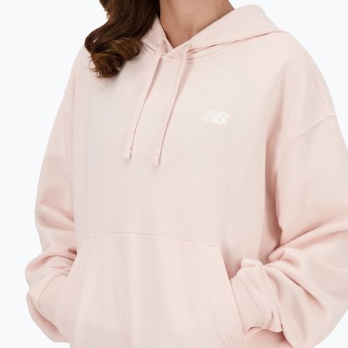 Felpa con cappuccio New Balance French Terry Small da donna, con logo, quarzo