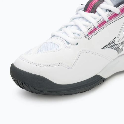 Scarpe da tennis da donna Mizuno Break Shot 4 AC bianco / rosa tetra / turbolenza