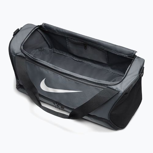 Borsa da allenamento Nike Brasilia 9.5 60 l grigio/bianco