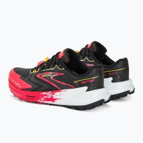 Brooks Catamount 3 scarpe da corsa da donna nero/rosa diva/cromo limone