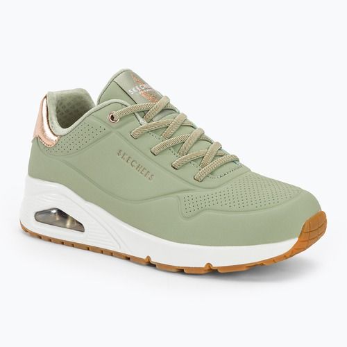 SKECHERS Uno Shimmer Away scarpe da donna salvia/oro rosa/mesh