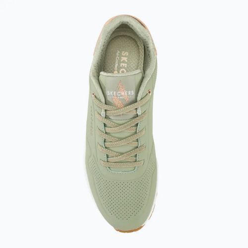 SKECHERS Uno Shimmer Away scarpe da donna salvia/oro rosa/mesh