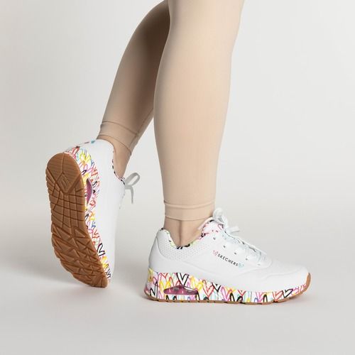 SKECHERS scarpe da donna Uno Loving Love bianco/multi