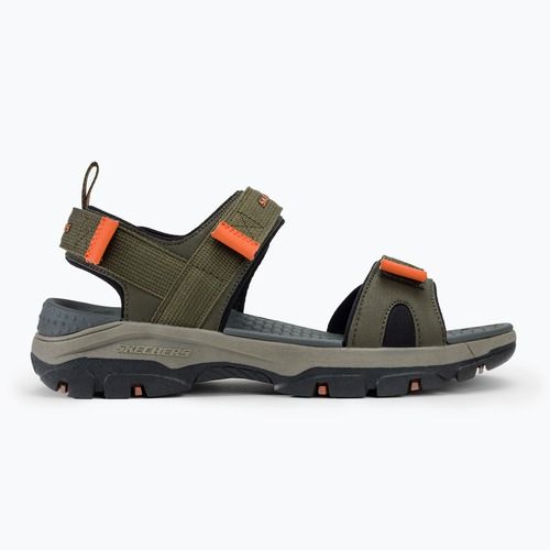 SKECHERS Tresmen Ryer sandali da uomo oliva/nero/arancio