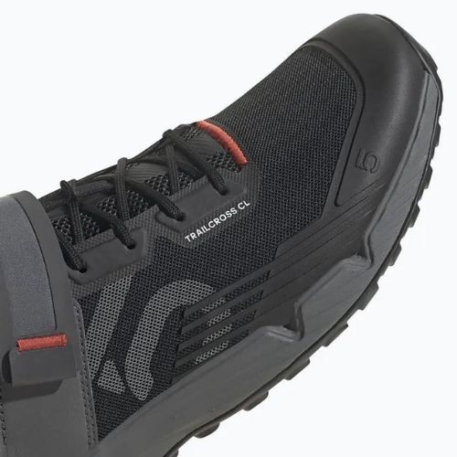 Scarpe da ciclismo MTB da uomo adidas FIVE TEN Trailcross Clip In nucleo nero/grigio tre/rosso