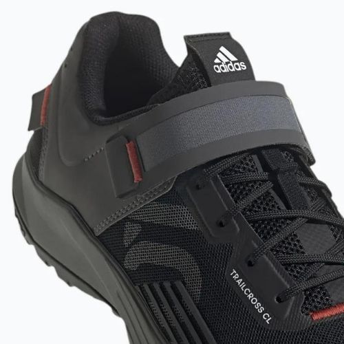 Scarpe da ciclismo MTB da uomo adidas FIVE TEN Trailcross Clip In nucleo nero/grigio tre/rosso