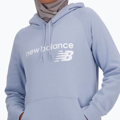 Felpa con cappuccio New Balance Core Fleece Donna, viola chiaro
