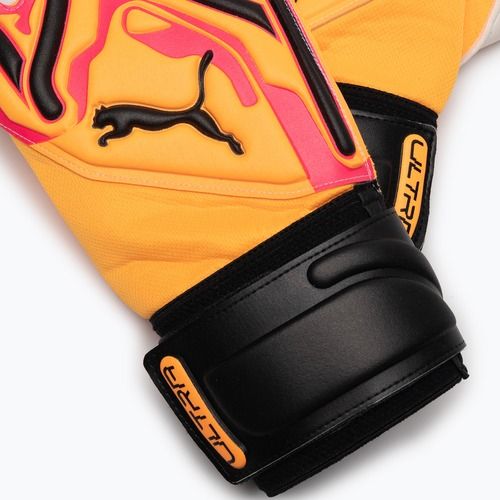 Guanti da portiere PUMA Ultra Pro RC sunset glow/sun stream/puma nero