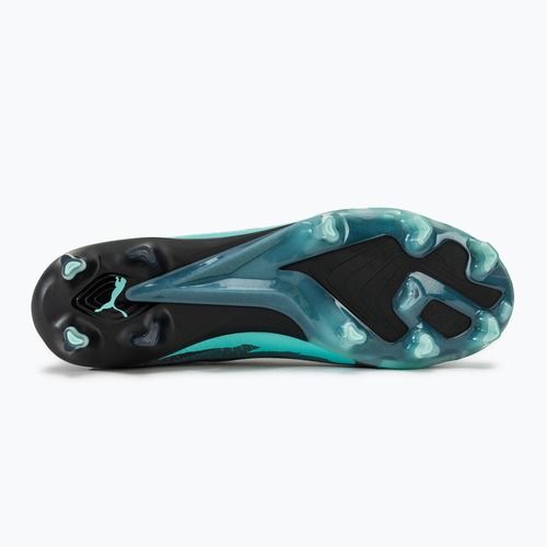 PUMA Ultra Ultimate Rush FG/AG forte grigio/puma bianco/electro aqua scarpe da calcio