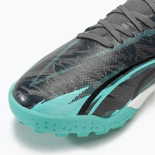 PUMA Ultra Match Rush TT scarpe da calcio grigio forte/puma bianco/electro aqua