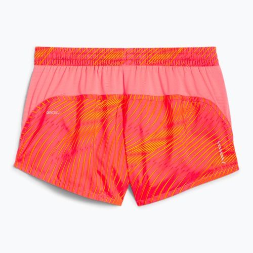 Pantaloncini da corsa da donna PUMA Run Favorite AOP Velocity 3" sunset glow/ sun stream