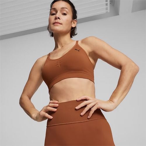 Reggiseno fitness PUMA Move Shapeluxe senza cuciture in teak