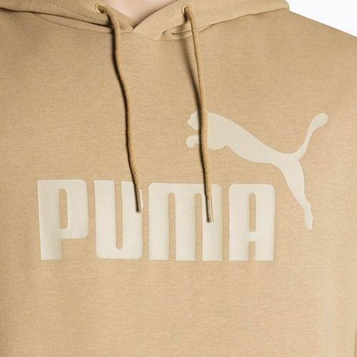 Felpa da uomo PUMA Essentials Big Logo Hoodie FL prairie tan