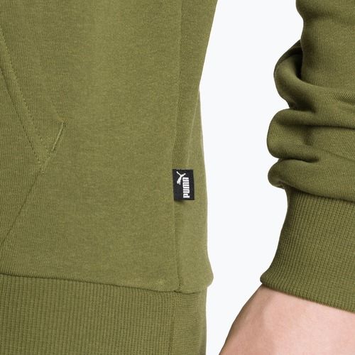 Felpa da uomo PUMA Essentials+ Two-Tone Big Logo Hoodie TR olive green