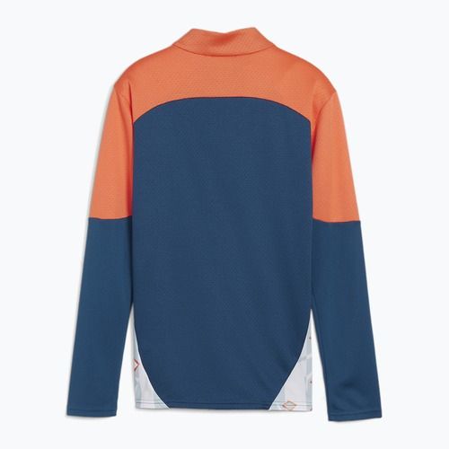 PUMA Neymar JR Creativity 1/4 Zip Top felpa calcio bambino oceano tropicale/caldo