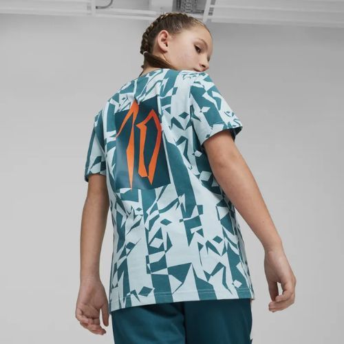 Maglia da calcio PUMA Neymar Jr bambino Creativity Logo Tee oceano tropicale/turchese surf