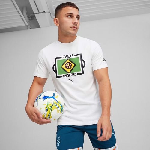 Maglia da calcio da uomo PUMA Neymar Jr Tee puma bianco