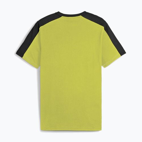 PUMA ESS+ Block Tee Uomo puma nero/lime sheen
