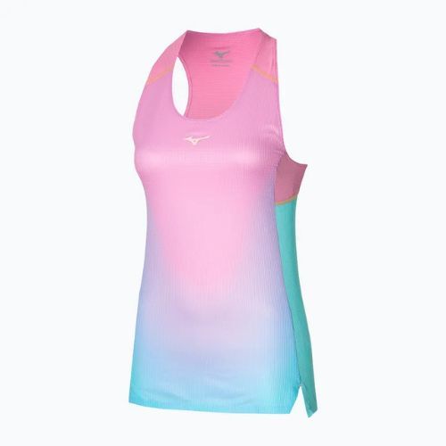 Canotta da running da donna Mizuno Aero Tank blue glow