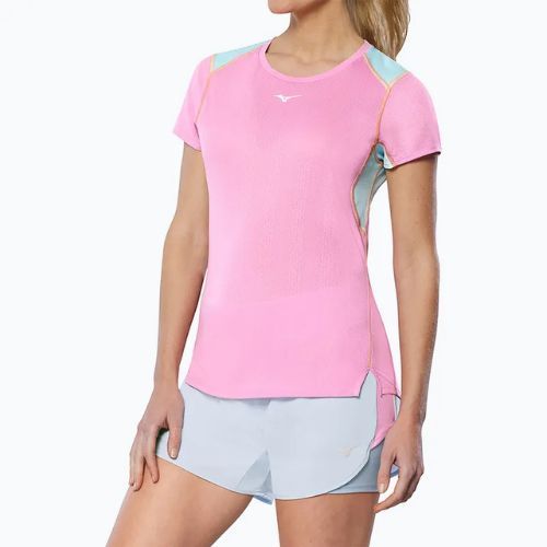 Maglietta da corsa da donna Mizuno DryAeroFlow Tee lilla chiffon