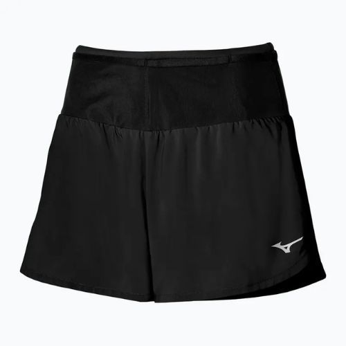 Pantaloncini da corsa da donna Mizuno Multi Pocket nero