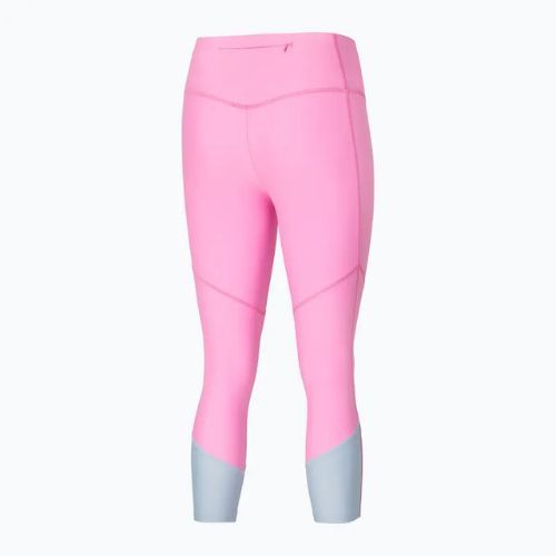 Leggings Mizuno Impulse Core 3/4 lilla in chiffon da donna