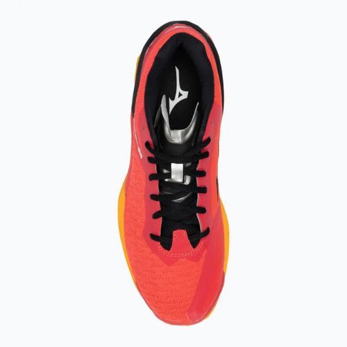 Scarpe da pallamano da uomo Mizuno Wave Stealth Neo rosso radioso/bianco/carota