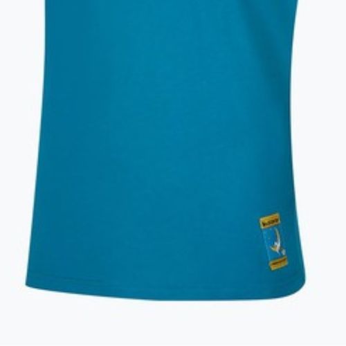 Maglietta La Sportiva Climbing on the Moon uomo turchese/giallo