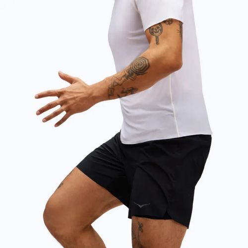 Pantaloncini da corsa HOKA Glide 7'' 2in1 da uomo, nero