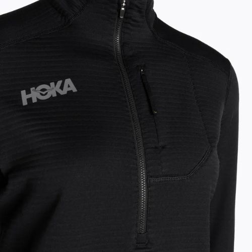 Felpa running donna HOKA 1/2 Zip nero