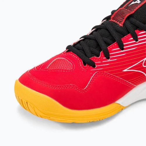 Scarpe da pallavolo da uomo Mizuno Cyclone Speed 4 rosso radioso/bianco/carota