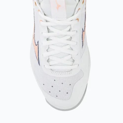 Scarpe da pallavolo donna Mizuno Wave Luminous 2 bianco/navy peonia/pesca parfait