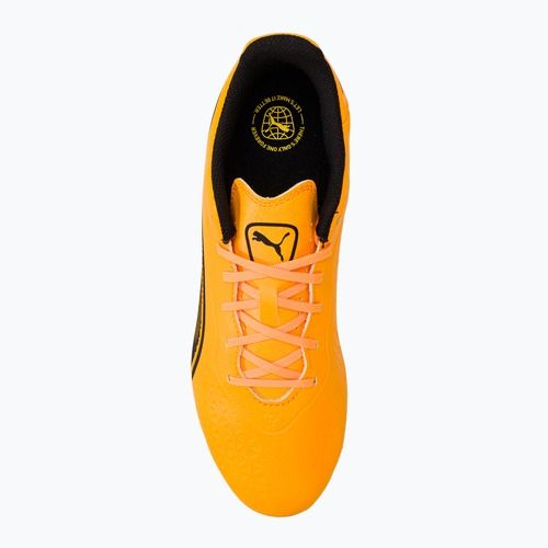 PUMA King Match Fg/Ag sun stream/puma nero/sunset glow scarpe da calcio