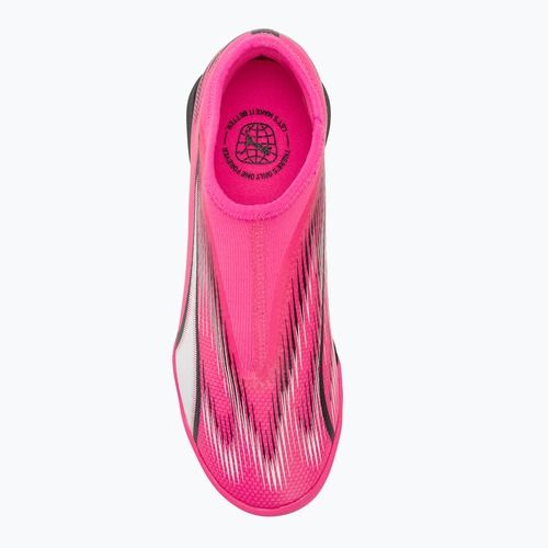 PUMA Ultra Match LL TT + Mid Jr scarpe da calcio rosa veleno/puma bianco/puma nero per bambini
