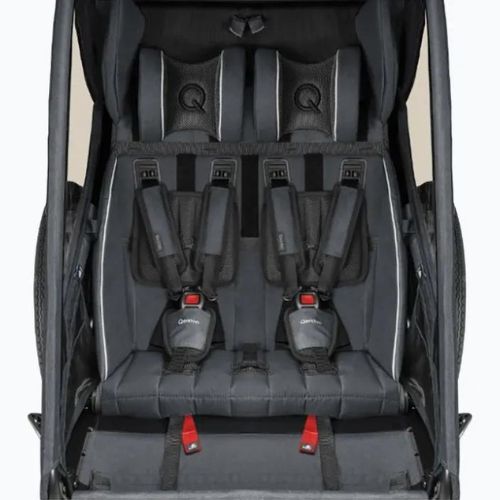Rimorchio per bicicletta Qeridoo Kidgoo 2 blu/marino scuro