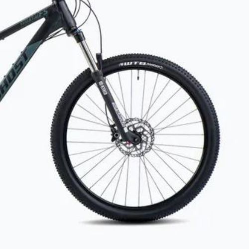 GHOST Kato FS Essential 29 mountain bike nero/verde metallizzato bay opaco
