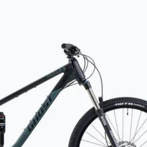 GHOST Kato FS Essential 29 mountain bike nero/verde metallizzato bay opaco